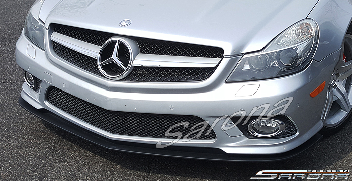 Custom Mercedes SL  Convertible Front Add-on Lip (2009 - 2012) - $450.00 (Part #MB-061-FA)